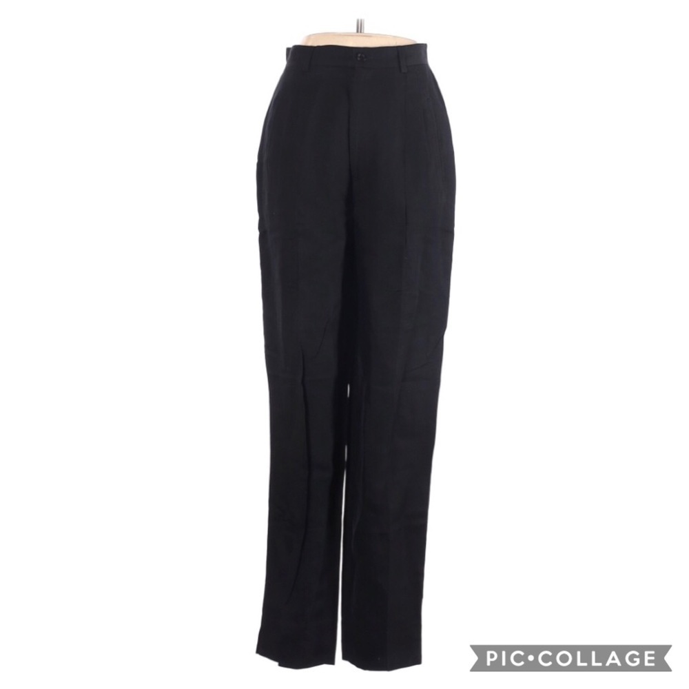 Philippe Adec Paris Linen High Rise Dress Pants